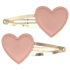 Hair clips Jade - Pink hearts