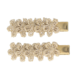 Your Little Miss Hair clips with flowers - Gold flowers Your Little Miss Hair clips with flowers - Gold flowers