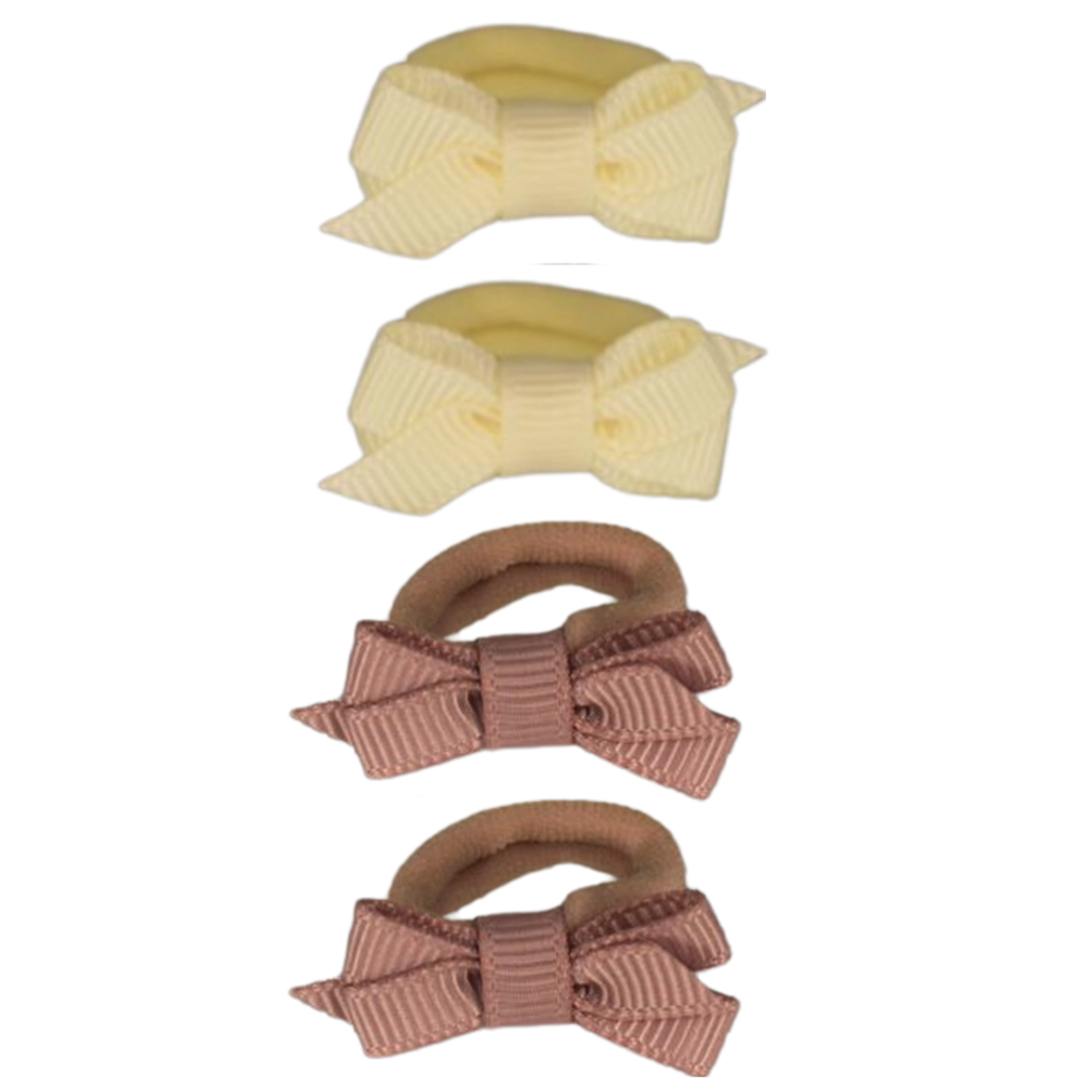 Your Little Miss Baby hårelastikker med sløjfe Liv - Beige tones Your Little Miss Baby hårelastikker med sløjfe Liv - Beige tones