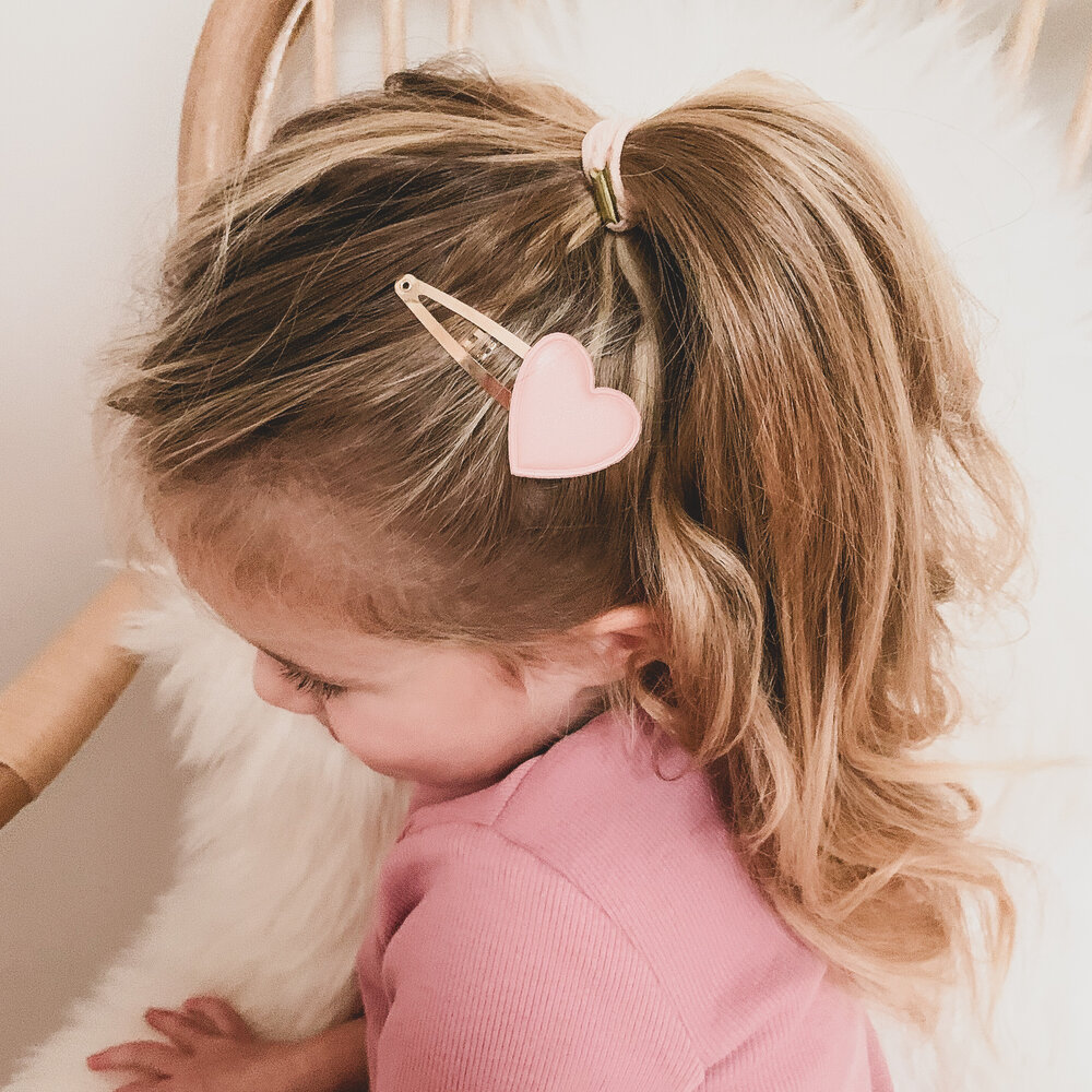 Your Little Miss Haarspangen Sterne - Pink hearts Your Little Miss Haarspangen Sterne - Pink hearts