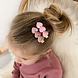 Your Little Miss Hair clips with flowers Nina - Velvet hearts