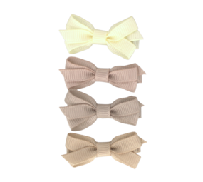 Your Little Miss Baby hair clips with bow Olivia - Dunes Your Little Miss Baby hair clips with bow Olivia - Dunes
