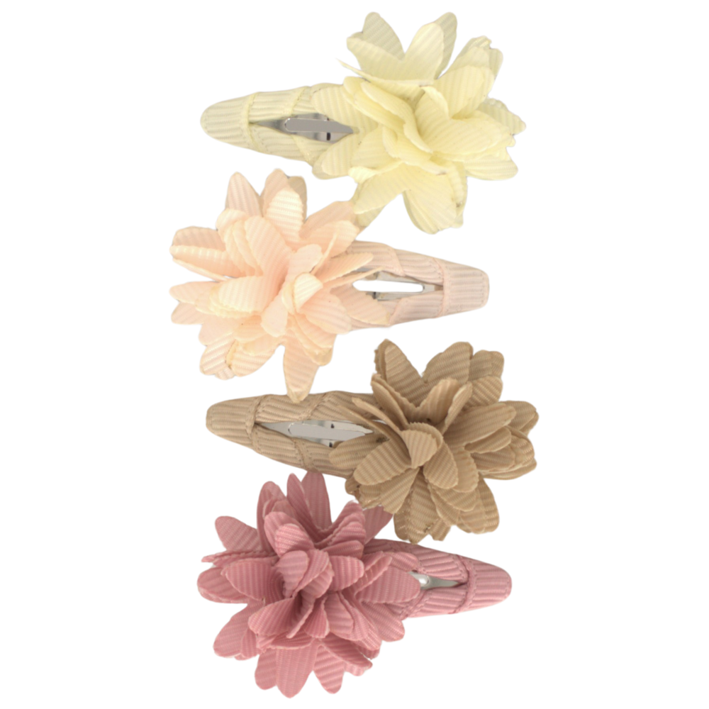 Your Little Miss Hårklips for babyer med blomst - Soft tones