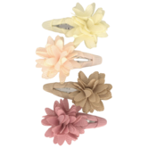 Your Little Miss Baby haarspeldjes met bloem - Soft tones