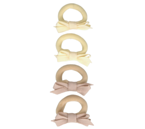 Your Little Miss Elastici per capelli neonata con fiocchetto Liv - Dunes