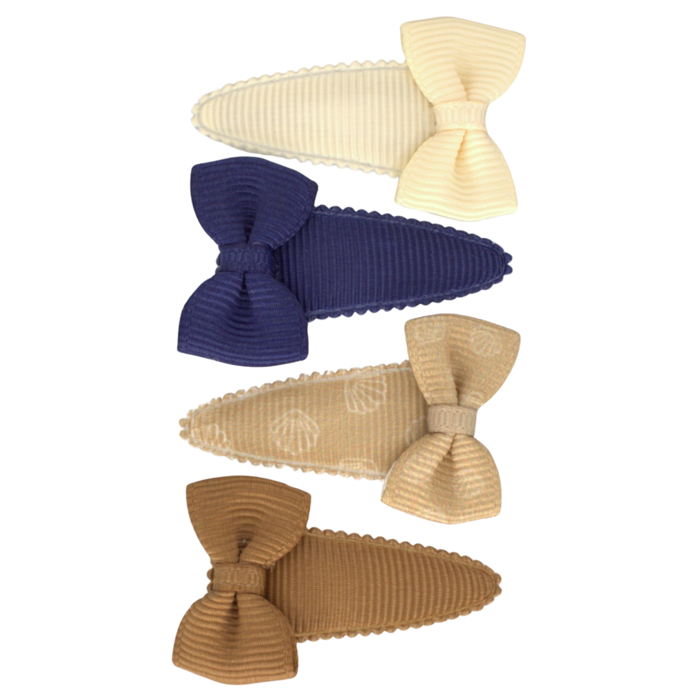 Your Little Miss Baby hair clips with bow Romy - Beach please Your Little Miss Baby hair clips with bow Romy - Beach please