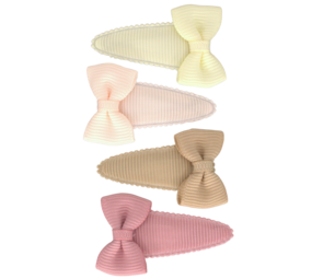 Your Little Miss Baby hårspännen med rosett Romy - Soft tones Your Little Miss Baby hårspännen med rosett Romy - Soft tones