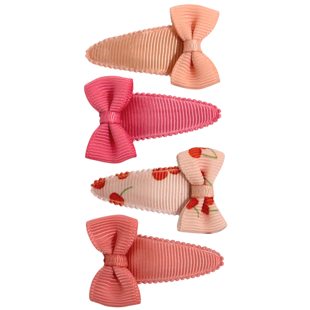 Your Little Miss Baby hair clips with bow Romy - cherrylicious