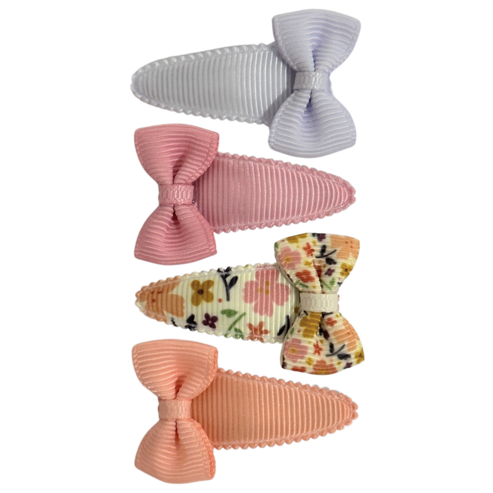 Your Little Miss Baby haarspeldjes met strik Romy - floral love