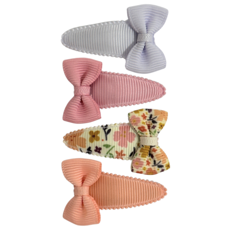 Your Little Miss Baby hårspännen med rosett Romy - floral love Your Little Miss Baby hårspännen med rosett Romy - floral love