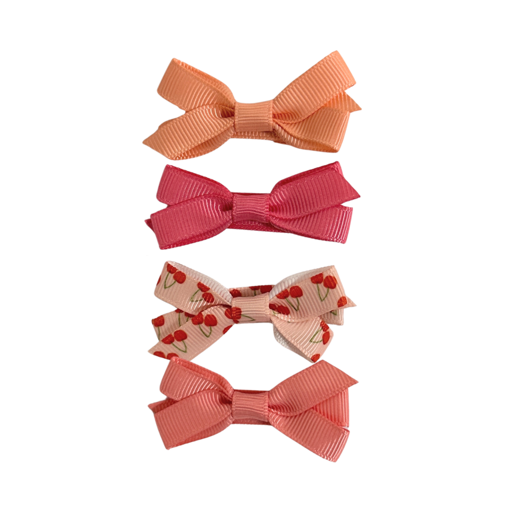 Your Little Miss Baby Haarspangen mit Schleife Olivia - cherrylicious Your Little Miss Baby Haarspangen mit Schleife Olivia - cherrylicious