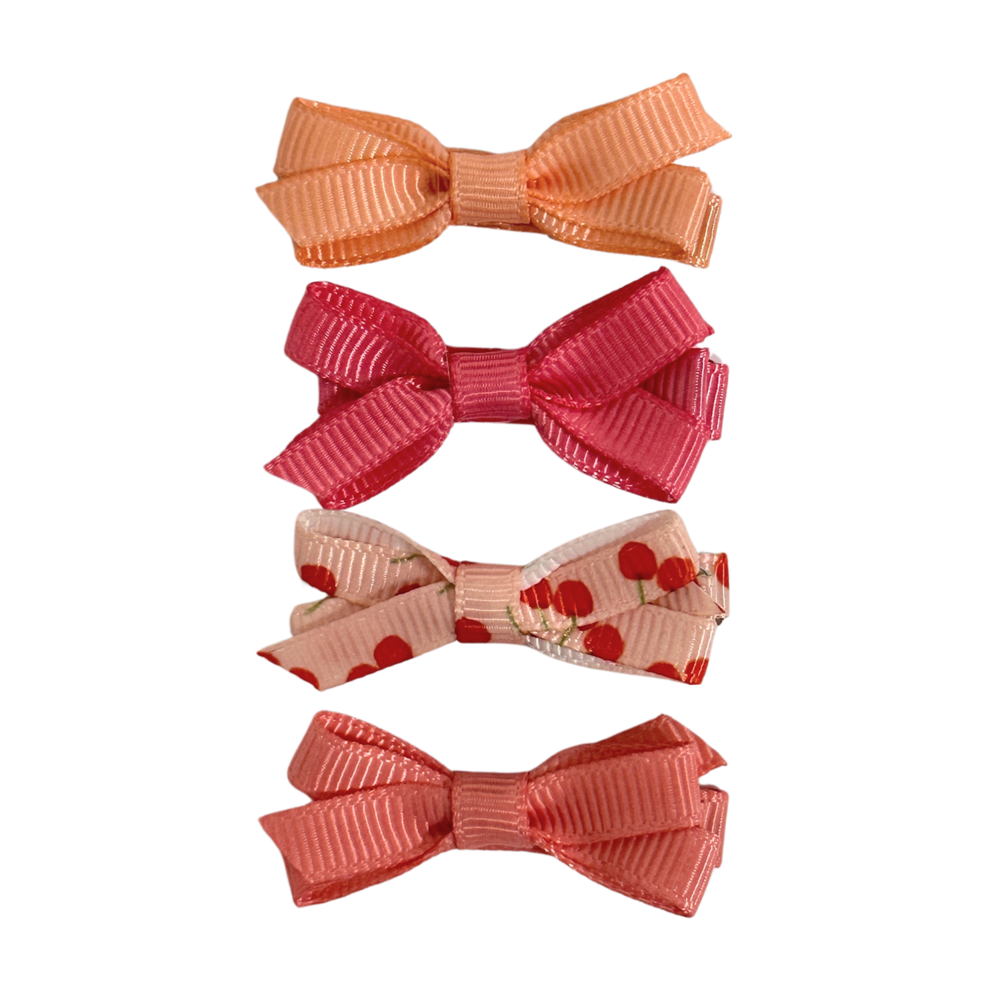 Your Little Miss Pinzas de pelo con lazo Olivia - cherrylicious