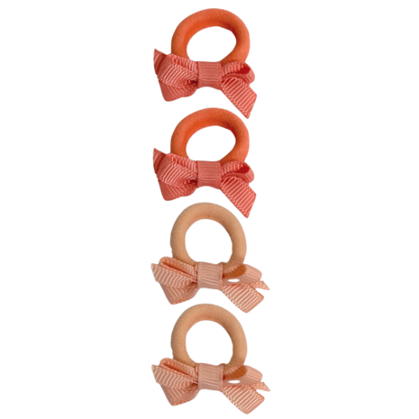 Your Little Miss Baby Haargummis mit Schleife Liv - coral