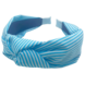Your Little Miss Cerchietto per ragazza largo con bottone - blue stripes Your Little Miss Cerchietto per ragazza largo con bottone - blue stripes
