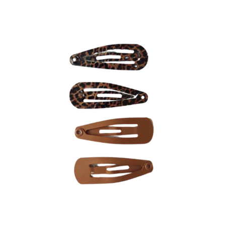 Your Little Miss Mollette per capelli neonata basic Emma - leopard love