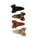 Your Little Miss Baby snap clips with bow - leopard love Your Little Miss Baby snap clips with bow - leopard love