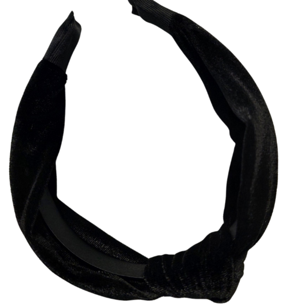 Your Little Miss Diadema ancha con nudo Lexi - Black velvet Your Little Miss Diadema ancha con nudo Lexi - Black velvet