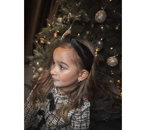 Your Little Miss Breiter Haarreif mit Knoten Lexi - Black velvet Your Little Miss Breiter Haarreif mit Knoten Lexi - Black velvet