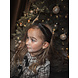 Your Little Miss Wide tiara with button - Black velvet Your Little Miss Wide tiara with button - Black velvet