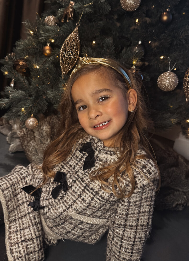 Your Little Miss Cerchietto largo con nodo Lexi - Gold metallic Your Little Miss Cerchietto largo con nodo Lexi - Gold metallic