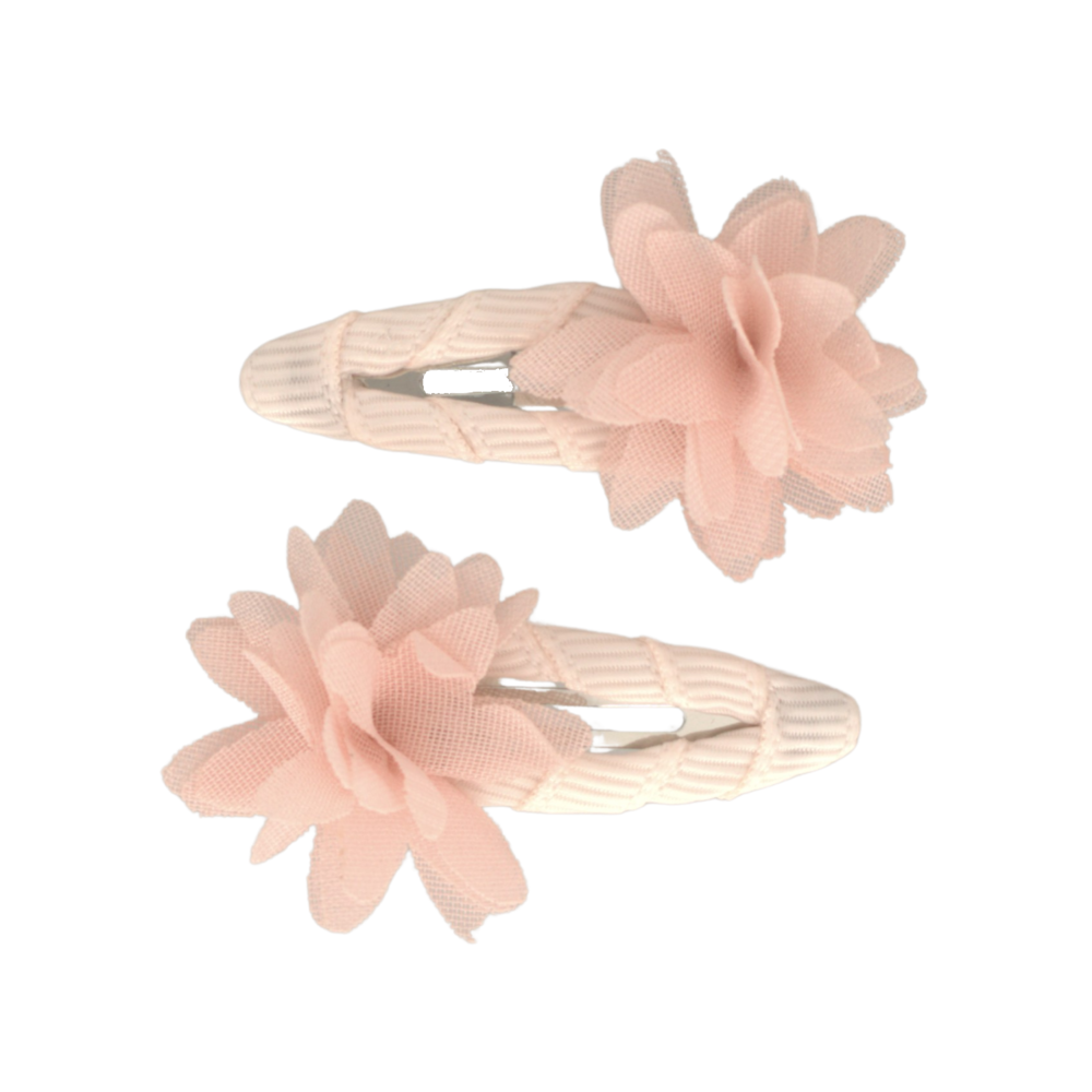 Your Little Miss Baby hair clips Jade - Mini flower soft pink