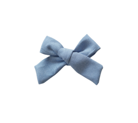 Your Little Miss Barrette cheveux bébé avec nœud - denim