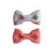 Your Little Miss Baby hair clips with bow Fay - coral bloom Your Little Miss Baby hair clips with bow Fay - coral bloom