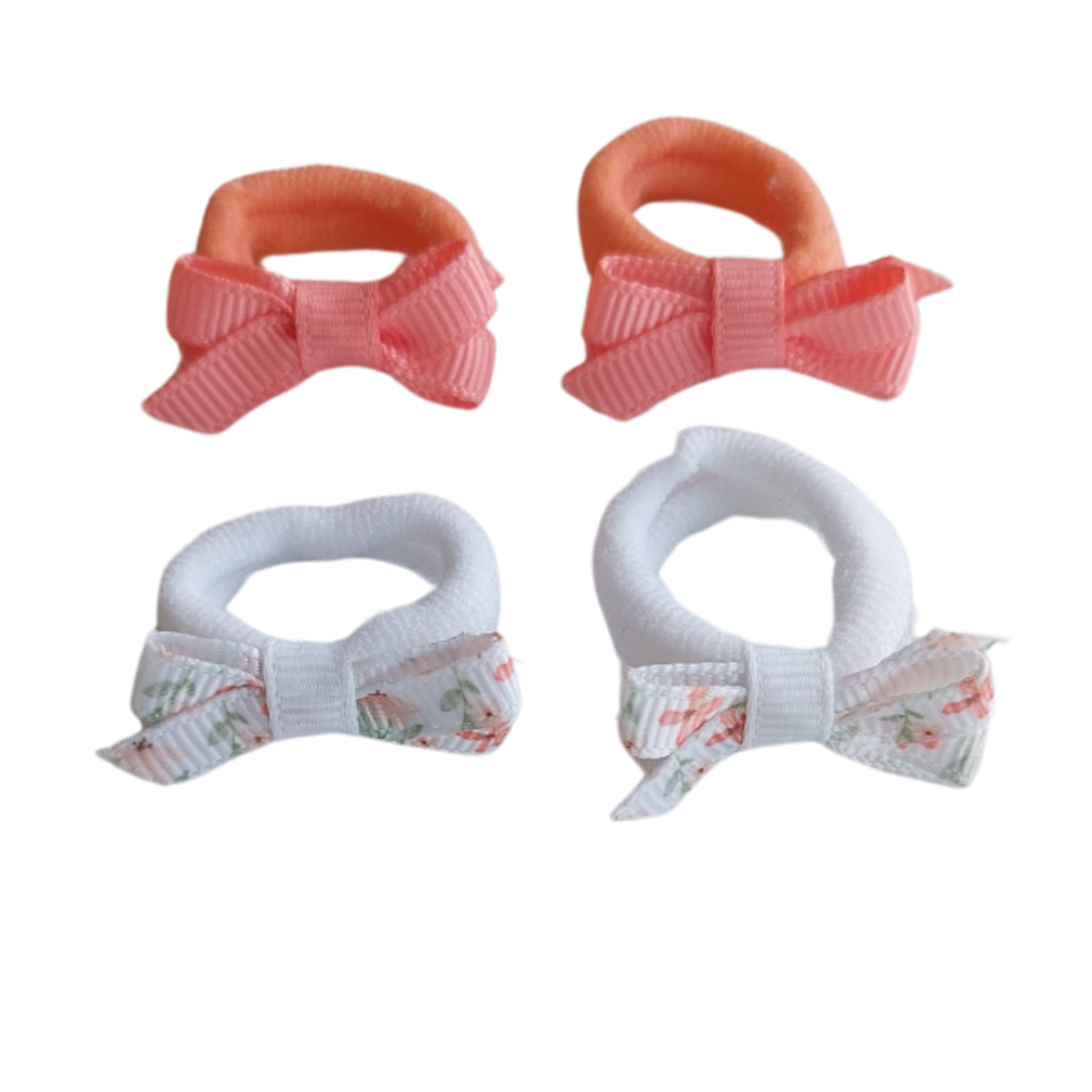 Your Little Miss Gomas de pelo bebé con lazo Liv - coral bloom Your Little Miss Gomas de pelo bebé con lazo Liv - coral bloom