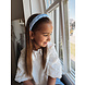 Your Little Miss Alice band with braid - denim Your Little Miss Alice band with braid - denim
