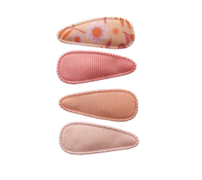 Your Little Miss Clips de pelo bebé con tela - sunset harvest Your Little Miss Clips de pelo bebé con tela - sunset harvest