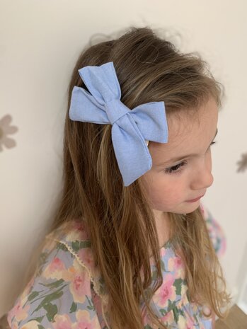 Your Little Miss Baby Haarspange mit Schleife Tess - denim Your Little Miss Baby Haarspange mit Schleife Tess - denim