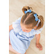 Your Little Miss Basic haarelastiekjes met strik Loïs - denim