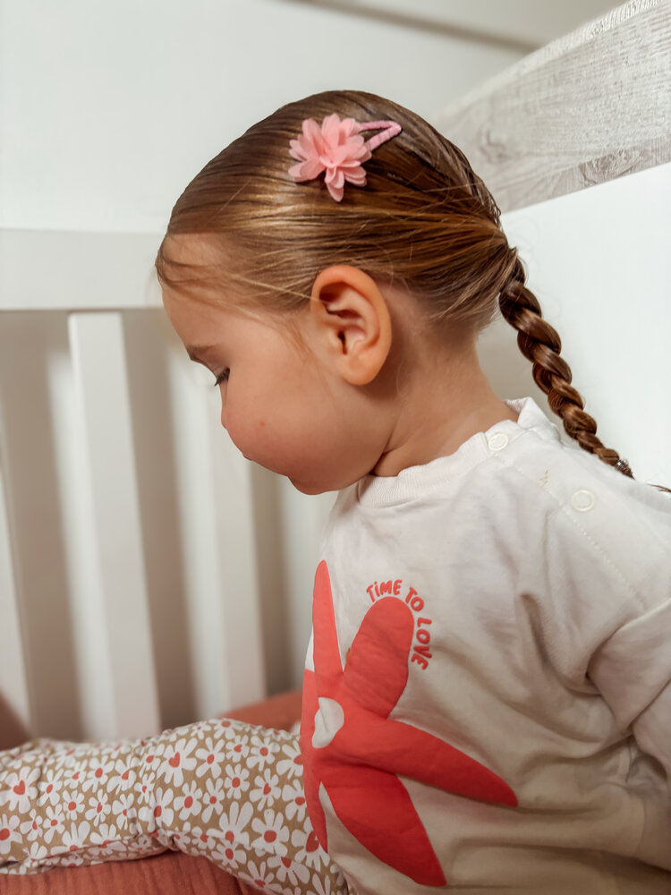 Your Little Miss Baby hårspænder Jade - Mini flower old pink