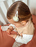 Clips de pelo bebé estrellas - Mini ballerina ivory Clips de pelo bebé estrellas - Mini ballerina ivory