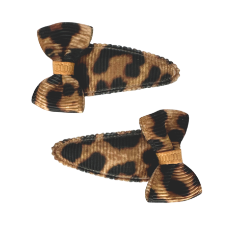 Your Little Miss Mollette per capelli neonata con fiocco Romy - leopard Your Little Miss Mollette per capelli neonata con fiocco Romy - leopard