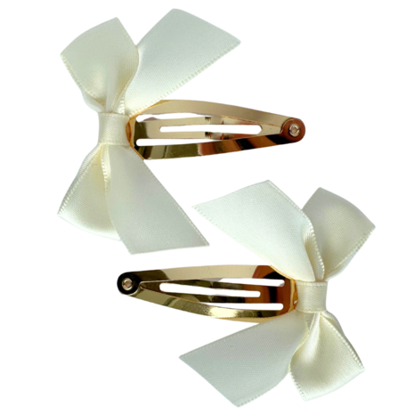 Your Little Miss Hair clips with flowers Nina - Satin bow