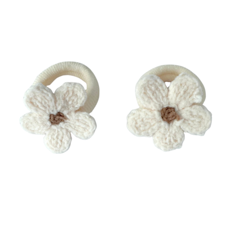 Your Little Miss Baby hair elastics with flower Liv - cotton bloom Your Little Miss Baby hair elastics with flower Liv - cotton bloom