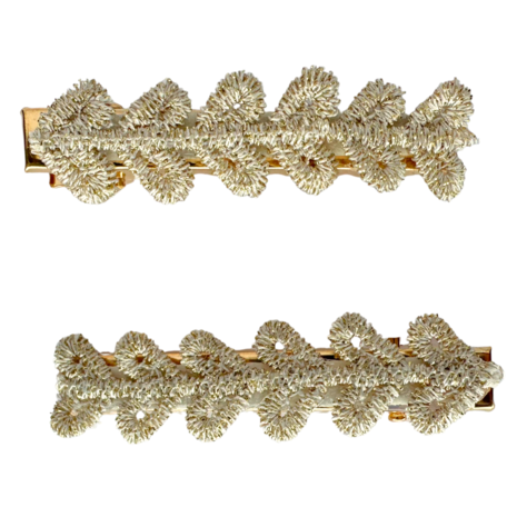 Your Little Miss Hårspenne med blomster Nina - Sparkle hearts