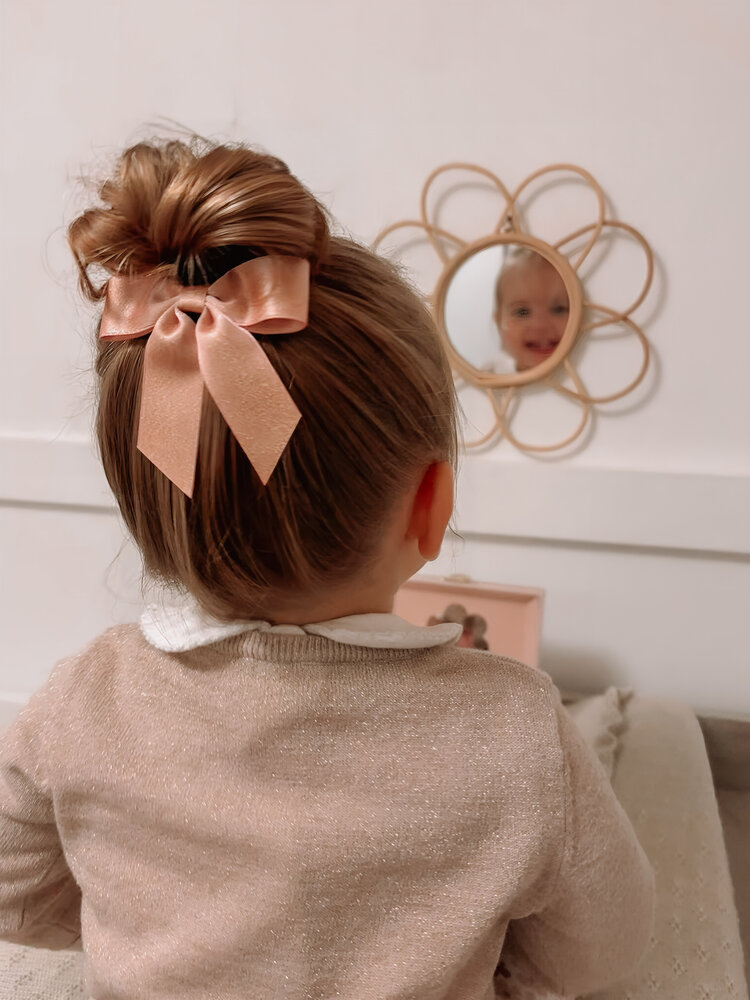 Your Little Miss Hårspænde med lille sløjfe Marly - Gold sparkle