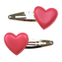 Haarspangen Jade - Red hearts