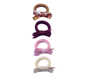 Your Little Miss Baby haarelastiekjes met strikje Liv - Honey spice Your Little Miss Baby haarelastiekjes met strikje Liv - Honey spice