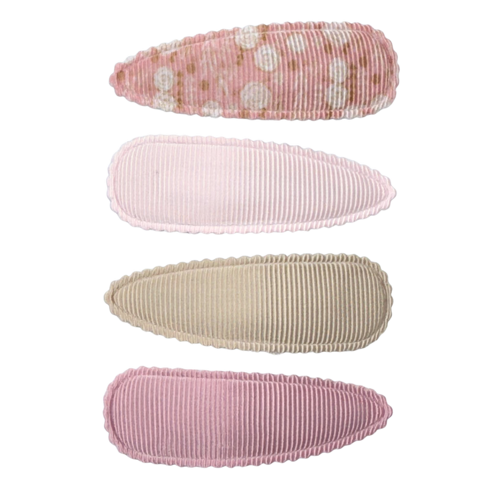 Your Little Miss Clips de pelo niña con tela - Dusty rose Your Little Miss Clips de pelo niña con tela - Dusty rose