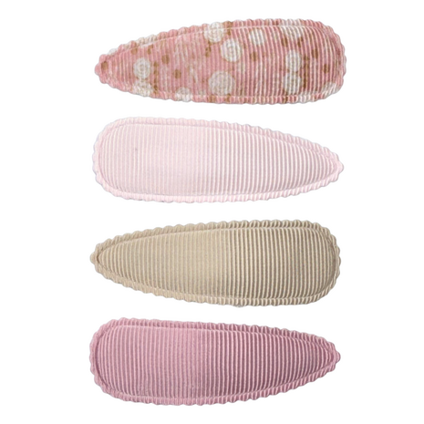 Your Little Miss Clips de pelo niña con tela - Dusty rose Your Little Miss Clips de pelo niña con tela - Dusty rose