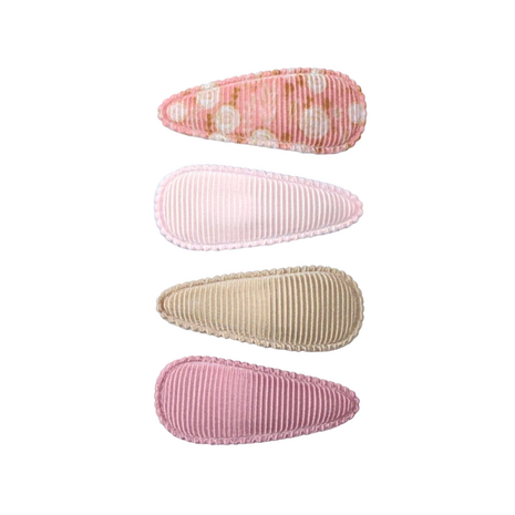 Your Little Miss Clips de pelo bebé con tela - Dusty rose Your Little Miss Clips de pelo bebé con tela - Dusty rose