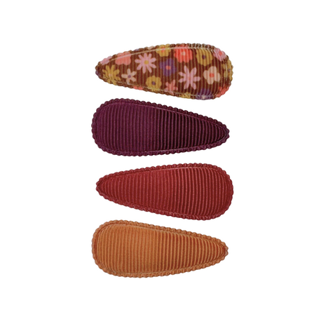 Your Little Miss Baby-Klick-Klack-Haarspangen mit Stoff - Honey spice Your Little Miss Baby-Klick-Klack-Haarspangen mit Stoff - Honey spice