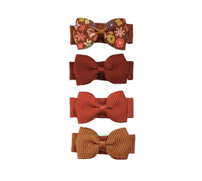 Your Little Miss Barrettes bébé avec nœud Ivy - Cinnamon spice Your Little Miss Barrettes bébé avec nœud Ivy - Cinnamon spice