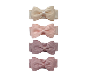 Your Little Miss Hårklips for babyer med sløyfe - Soft blush Your Little Miss Hårklips for babyer med sløyfe - Soft blush