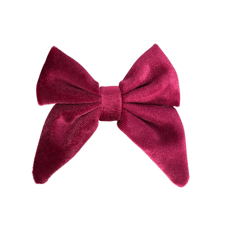 Your Little Miss Pinza de pelo con lazo pequeño Marly - Velvet burgundy Your Little Miss Pinza de pelo con lazo pequeño Marly - Velvet burgundy