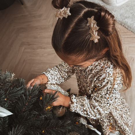 Your Little Miss Hårspænder med blomster Nina - Twinkle stars