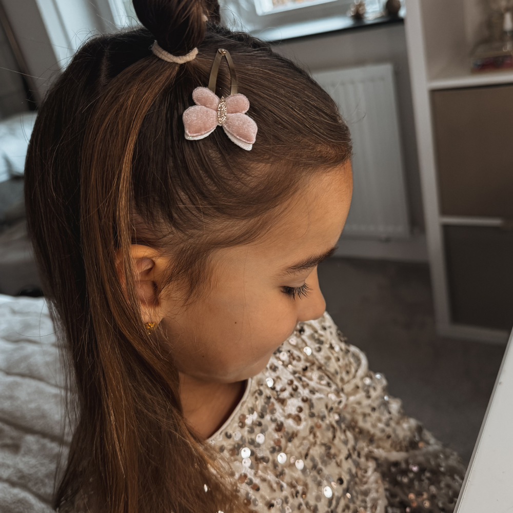 Your Little Miss Barrettes avec fleurs Nina - Butterfly belle